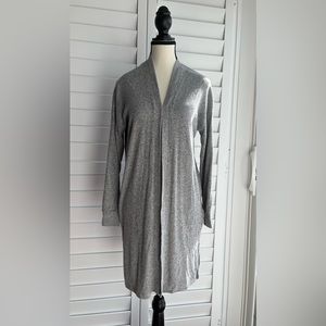 GARAGE Long Light Grey Cardigan size M